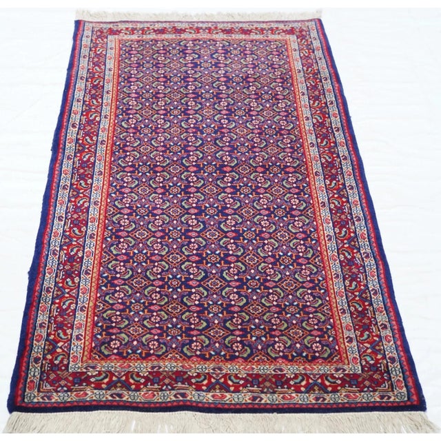 Textile Vintage Sarouk Rug 2'3'' x 4'5'' For Sale - Image 7 of 11