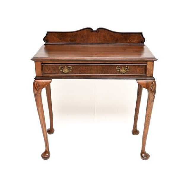Antique Walnut Console Table, 1930 For Sale - Image 10 of 10
