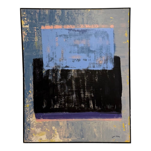 Large "Color Field" Painting by Dennis Sakelson For Sale