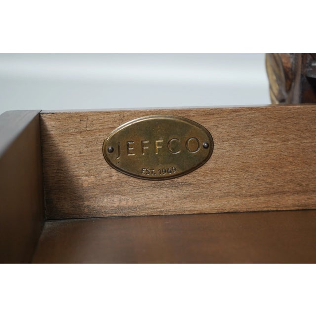 Jeffco Continental Style Walnut Butlers Desk Chest For Sale - Image 12 of 12