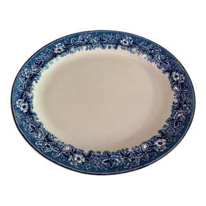 English Blue& White Platter