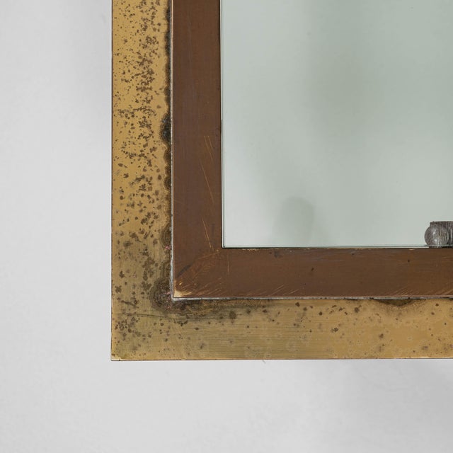 French 20th Century French Brass Coffee Table With Glass Top For Sale - Image 3 of 11