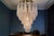 Italian Modern Murano Chandelier with 52 Glass Petals Drop, 1970s For Sale - Image 6 of 13