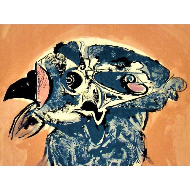 Graham Sutherland, Owl (Rose Ground), 1968 For Sale - Image 4 of 8