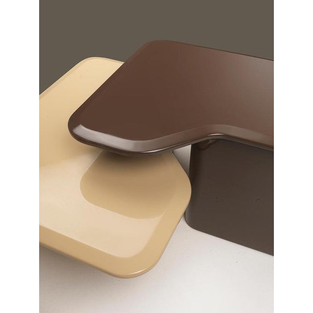 Set of 2 Loulou Nesting Tables by Haymann Editions Dimensions: D 96 x W 98 x H 49 cm. Materials: Lacquered wood. These two...