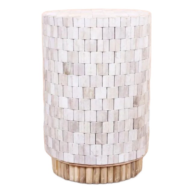 Sully Teak Wood Side Table For Sale