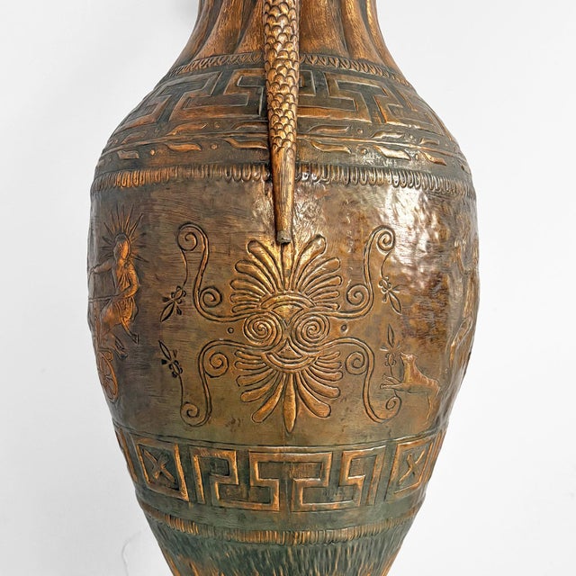 Hellenic Italian Bronze Amphora by Virgilio Bono, 1960s For Sale - Image 15 of 18