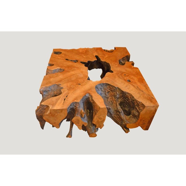 2010s Andrianna Shamaris Teak Root Coffee Table For Sale - Image 5 of 5