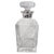A fine vintage cut glass spirit decanter dating to 2001, combining a substantial clear glass body with an elegant sterling...