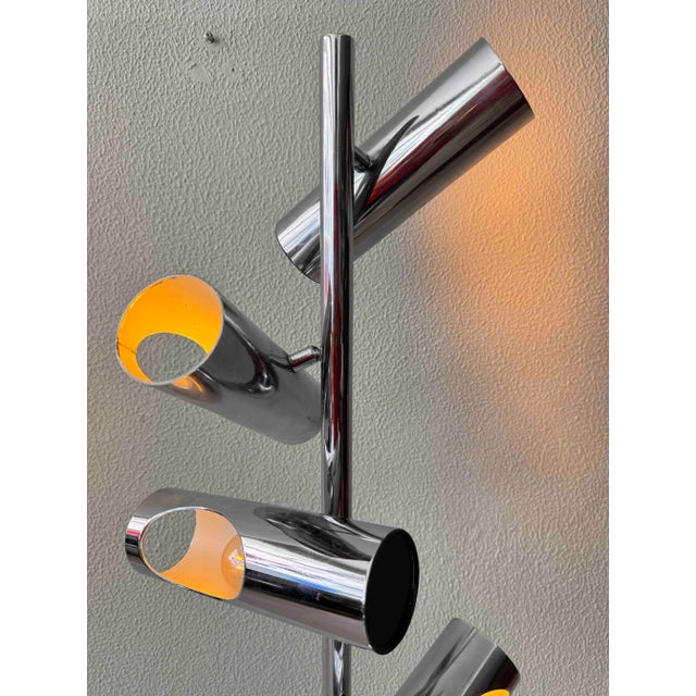 Metal Chrome Floor Lamp by Goffredo Reggiani for Reggiani, 1970s For Sale - Image 7 of 18
