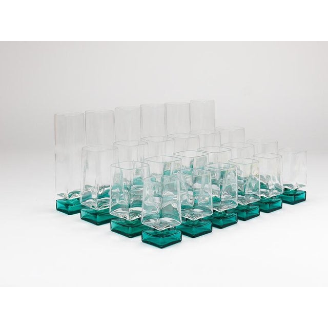 Vintage Italian Light and Music Monet Glasses from Luigi Bormioli, 1980s, Set of 24 For Sale - Image 10 of 17