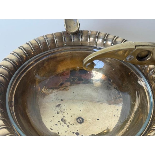 1920s Art Deco Austrian Brass Ashtray with Integrated Cigarette Cutter, 1920s For Sale - Image 5 of 13