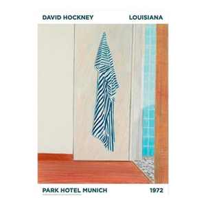 David Hockney Park Hotel Munich 1972 Original Exhibition Lithograph Poster Denmark