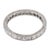 Traditional 1910s Edwardian 2.25 Carat Antique French Cut Diamond Platinum Eternity Band, Size 7 For Sale - Image 3 of 5