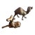 Vintage Solid Brass Miniature Camel & Giraffe Figurines- Set of 2 For Sale
