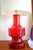Glass Ruby Red Table Lamp from Doria Leuchten, 1960s For Sale - Image 7 of 13