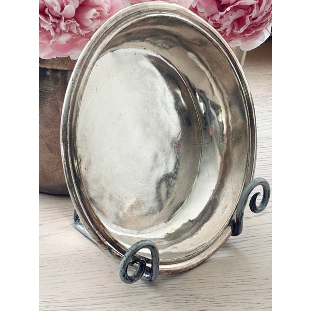 Silver plate rare vintage serving platter from the elite Carlton Tower hotel in London's exclusive Knightsbridge district....