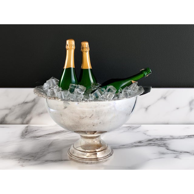 Midcentury Rogers Silverplate Beverage Cooler W/ Tray & Ladle For Sale In Los Angeles - Image 6 of 11