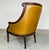 Brown Louis XVI Style Tufted Golden Cognac Leather Lounge Chair by Old Hickory Tannery For Sale - Image 8 of 12