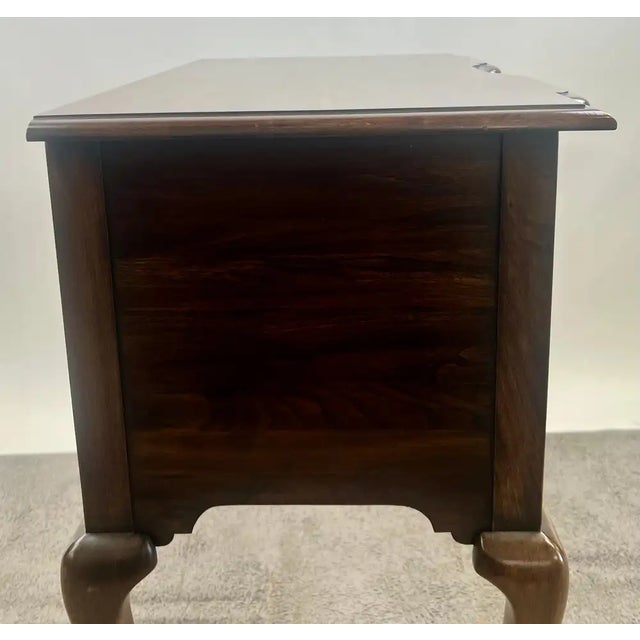 Vintage Pennsylvania House Queen Anne Style 2-Drawer Table or Low-Boy Chest For Sale - Image 10 of 14