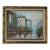 1980's Vintage T. Carson Street Scene Parisian Impressionist Oil Painting on Canvas, Framed For Sale