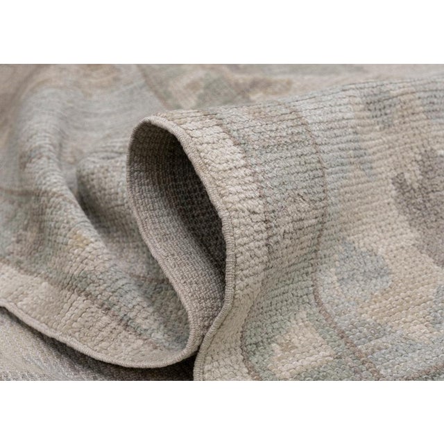 Tan Turkish Oushak Rug 8'3" x 10'3" For Sale - Image 8 of 11