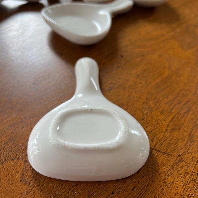 Glass 1970s Biomorphic Amuse Bouche Serving Spoons- Set of 6 For Sale - Image 7 of 7