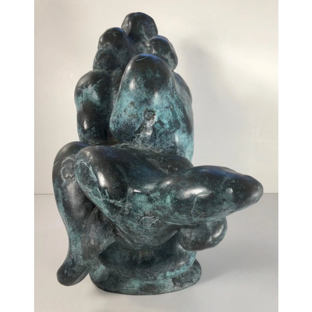 Abstract Circa 1961 Bronze Sculpture “Triton and Nereid” by Dutch Artist Nic Jonk - For Sale - Image 3 of 13