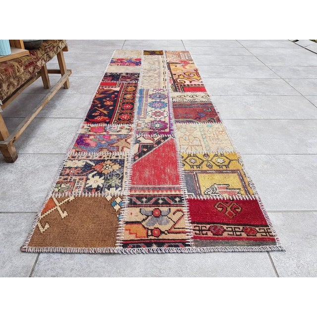 Mid 20th Century Anatolian Decorative Kilim Runner For Sale - Image 10 of 10