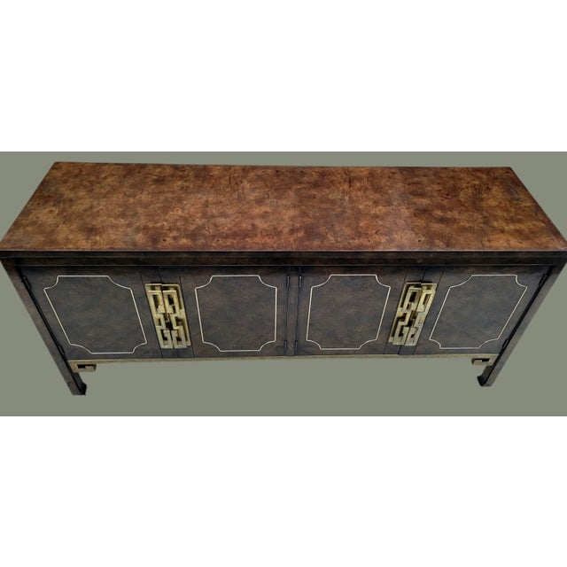 Mid 20th Century Mastercraft Amboyna Burl Wood Credenza by William Doezema For Sale In Washington DC - Image 6 of 10