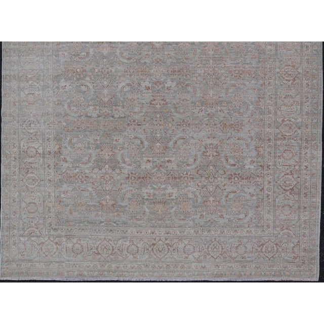 Hand-Knotted Muted Tabriz Rug by Keivan Woven Arts, 8'8" X 11'9" For Sale - Image 4 of 15