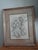 Vintage cross stich poodles on linen in a neutral color. Signed and dated 1986. Lovely frame with glass and ready to hang..