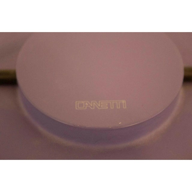 Memphis Style Constructivism 1980 Aluminum Shelf Clock by Nicolai Canetti Modern For Sale - Image 11 of 12