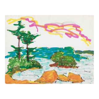 1960s Alexandra Merker New England Landscape For Sale