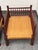 Wood Indian Vintage Rush Seat Low Chairs, Pair For Sale - Image 7 of 12
