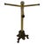 American Three Armed Brass & Bronze Jewelry Stand, Mid 20th Century For Sale - Image 9 of 12
