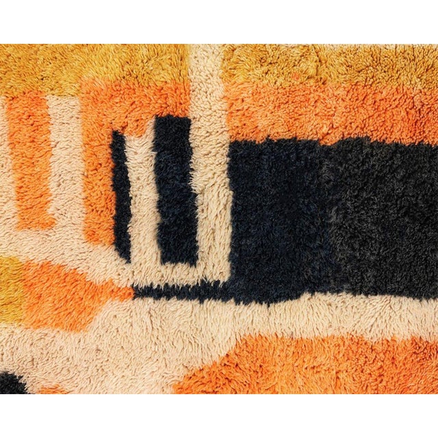 Hand-Knotted Wool Rug by Azele Studio For Sale - Image 4 of 10