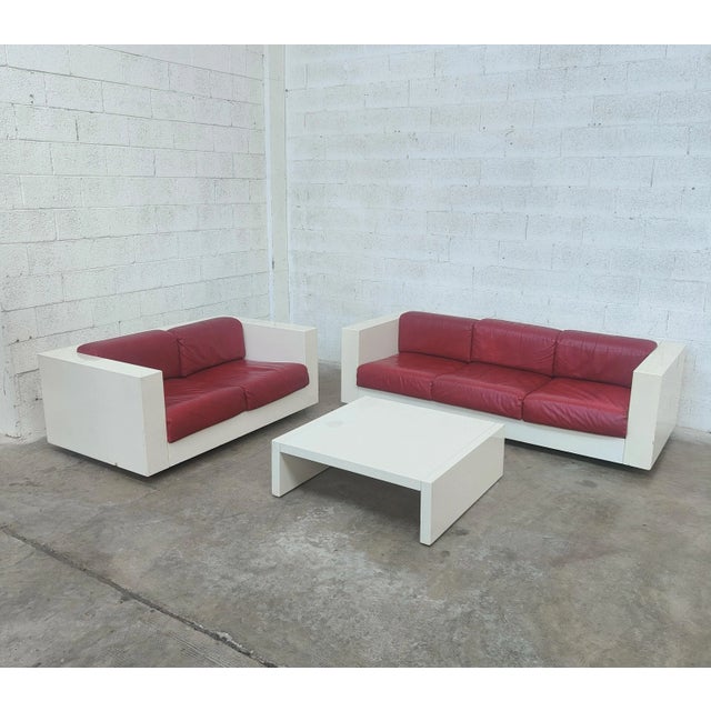 Sarantoga Living Room Set attributed to Massimo & Lella Vignelli for Poltronova, 1960s, Set of 3 For Sale - Image 11 of 11