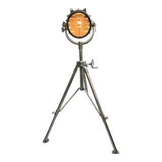 Restoration Hardware Nautical Royal Master Search Light Floor Lamp For Sale