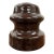 Antique Brown Ceramic Glazed Insulator For Sale