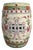 Mid-20th C. Chinese Famille Verte Hand-Painted Ceramic Garden Stool/Side Table For Sale