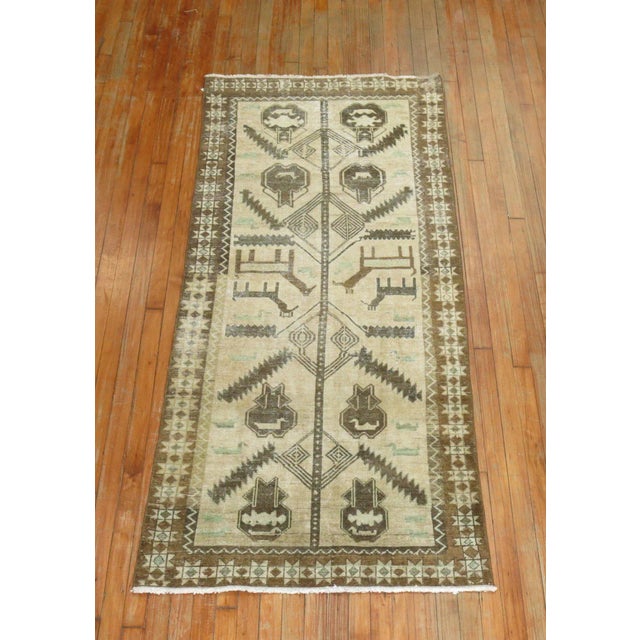 Tribal Vintage Tribal Pictorial Runner - 3' x 6'9" For Sale - Image 3 of 8