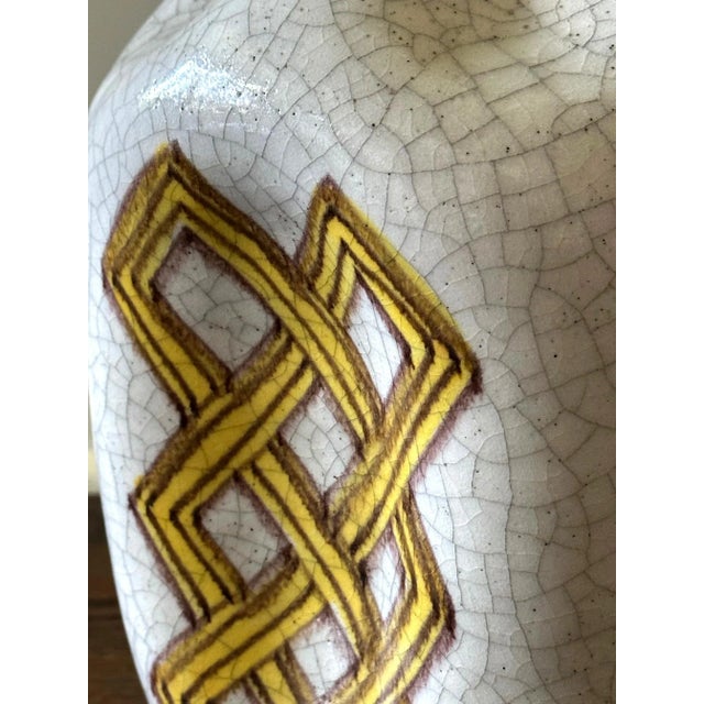 Large Italian Vintage Guido Gambone Ceramic Table Lamp For Sale - Image 9 of 12