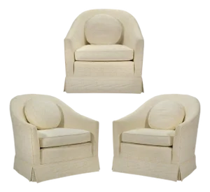 Harvey Probber Barrel Back Lounge Chairs
