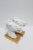 Horse Head and Mane Bookends or Decorative Object Sculptures White and Gold Porcelain, Pair For Sale - Image 9 of 13
