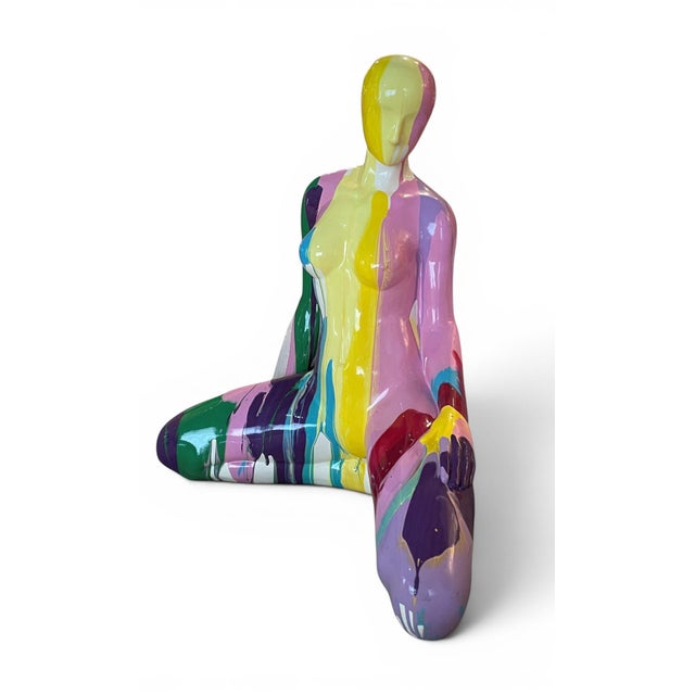 Late 20th Century Signed, Beth Taylor, Fiberglass Female Sculpture For Sale In Miami - Image 6 of 7