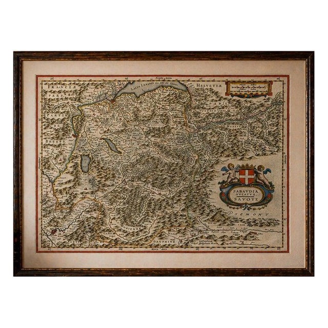 Blaeu Map of Savoy & Alps, 1642 For Sale - Image 13 of 13
