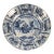 17th Century Delft Plate Chinoiserie Wanli Style Blue and White Delftware Charger Earthenware Tariff Free Delivery For Sale