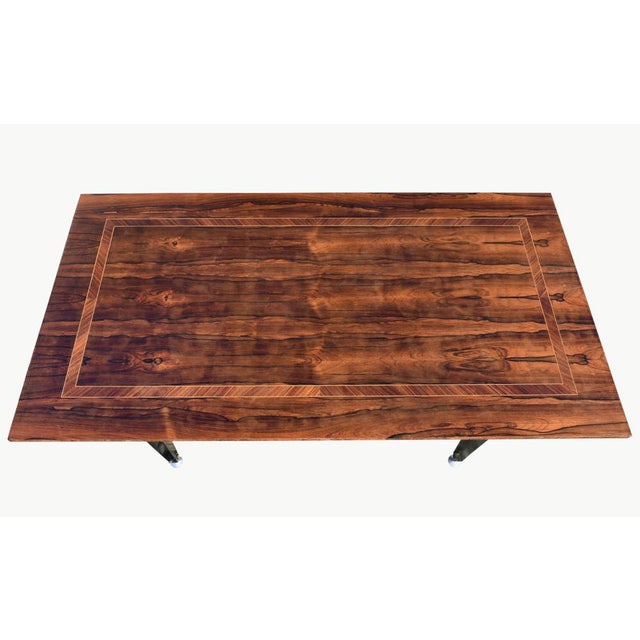 Mid-Century French Rosewood Dining Table For Sale - Image 4 of 16