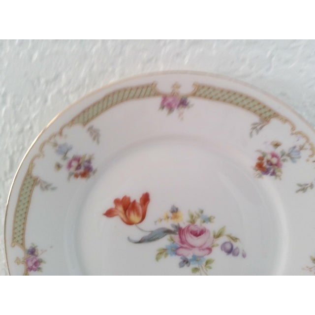 Vintage Floral Dinner & Salad Plates, 8 Pcs Chairish